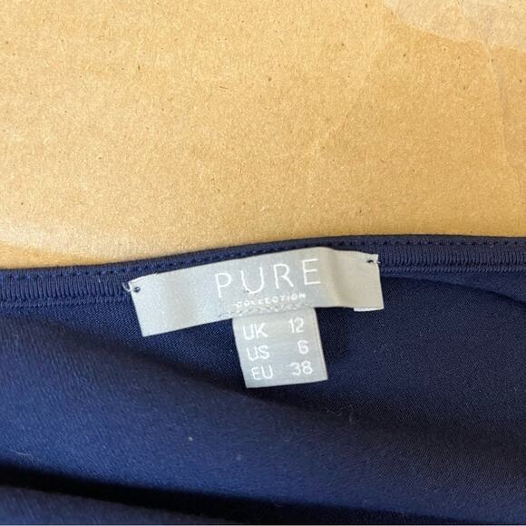 Pure Collection Blue Ruched Top - Picture 8 of 9